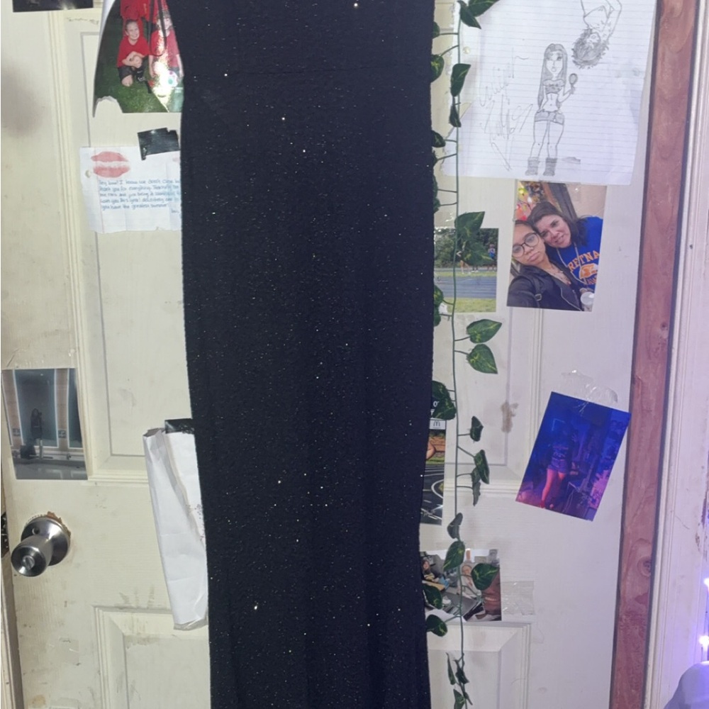 Windsor Black Sparkle Maxi Dress